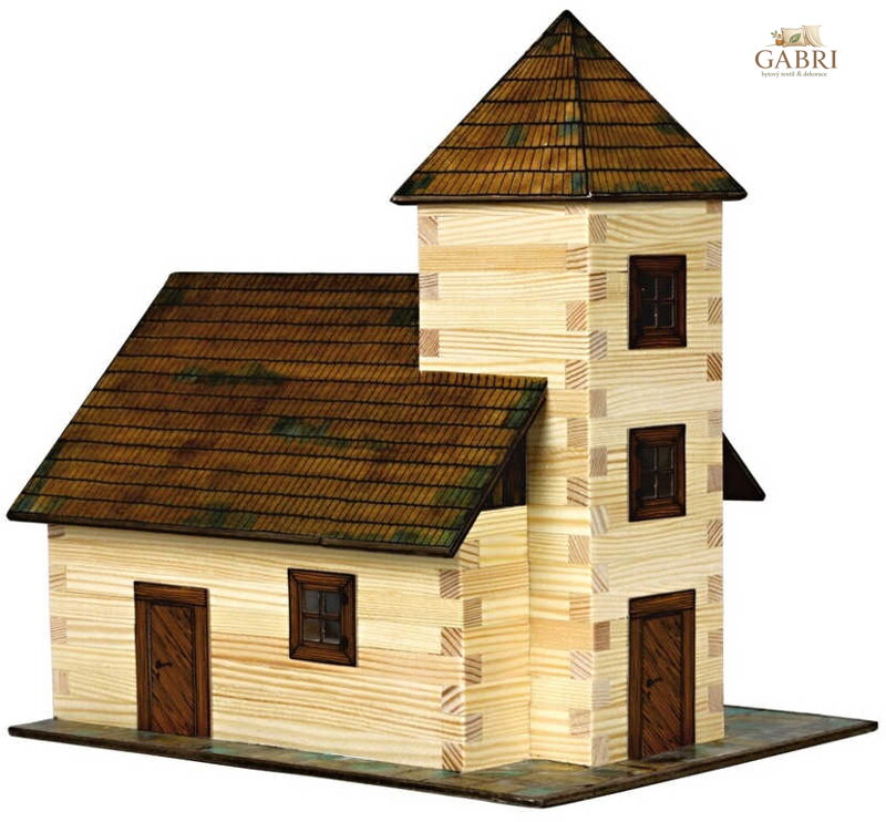 WALACHIA Kostel W12 Hobby Kit DŘEVĚNÁ STAVEBNICE