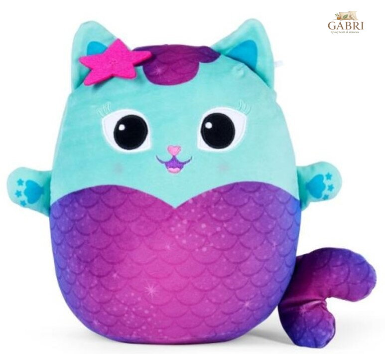 PLYŠ Squishy kočička Mercat Rybočka 30cm Gábinin kouzelný domek