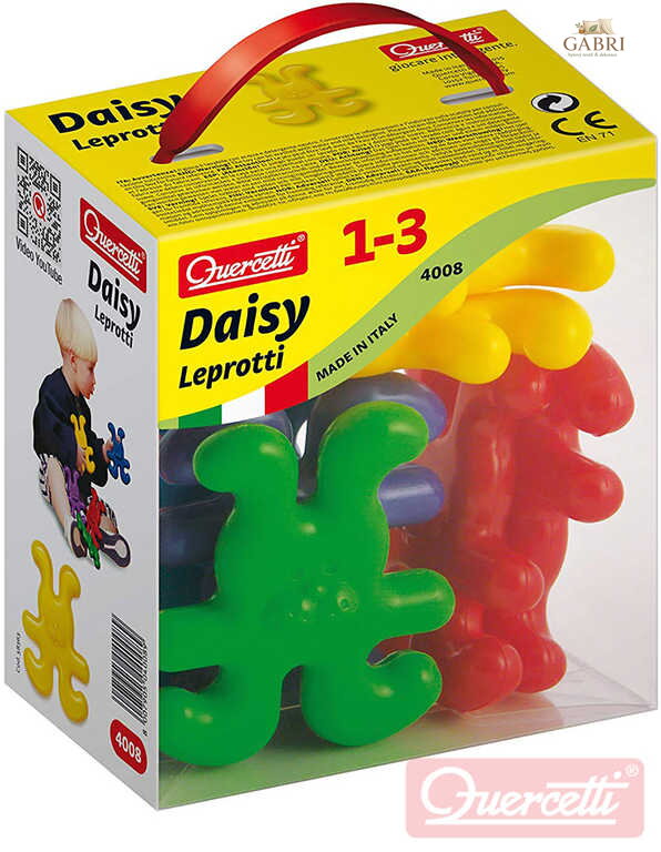 QUERCETTI Daisy Leprotti baby STAVEBNICE velké dílky 8ks plast