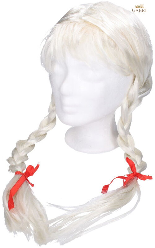 KARNEVAL Paruka blond s copánky *KARNEVALOVÝ DOPLNĚK*