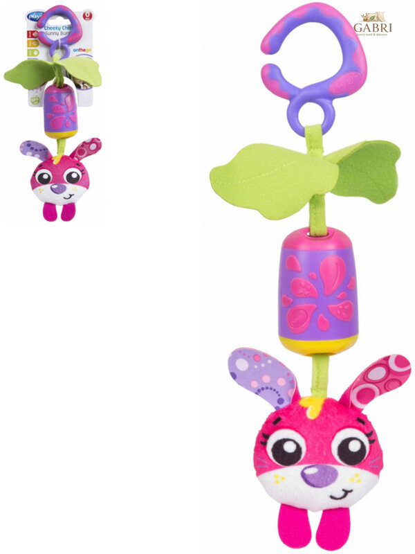 PLAYGRO Baby zvonkohra závěsné zvířátko zajíček pro miminko
