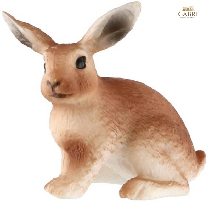 Zajíc polní mládě 6cm zvířátko plastová figurka Zooted