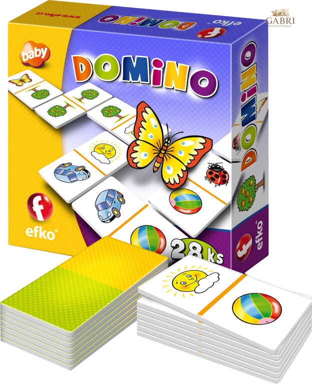 EFKO Hra baby Domino 28 kartiček *SPOLEČENSKÉ HRY*