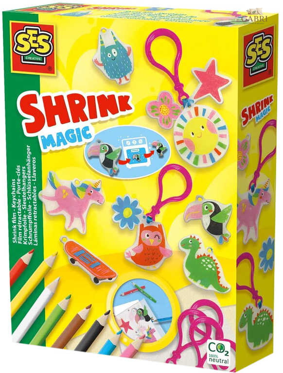 SES CREATIVE Výroba přívěšků na klíče kreativní set s pastelkami