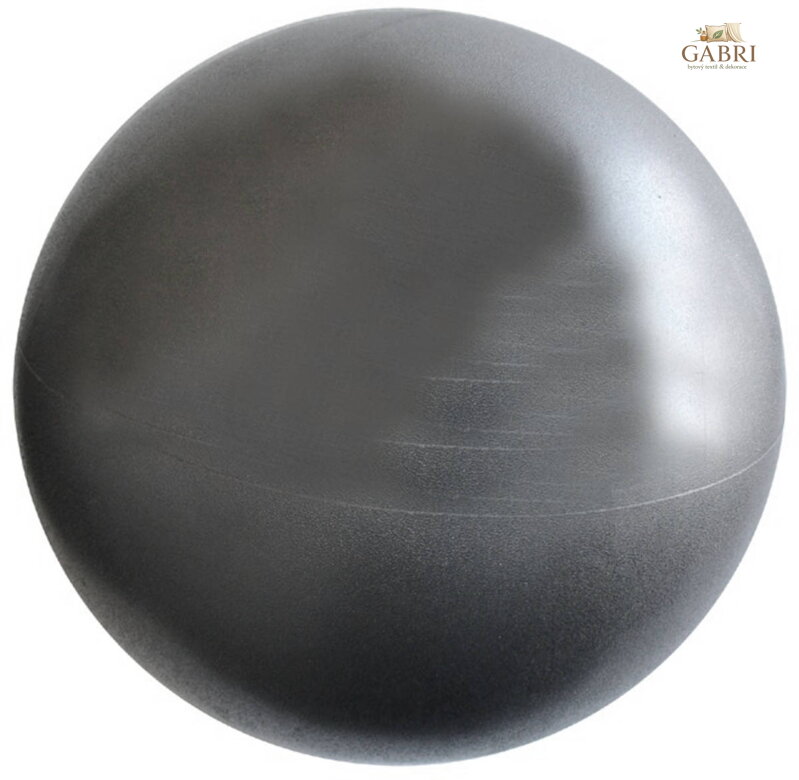 Míč overball 260mm stříbrný fitness gymball rehabilitační do 100kg