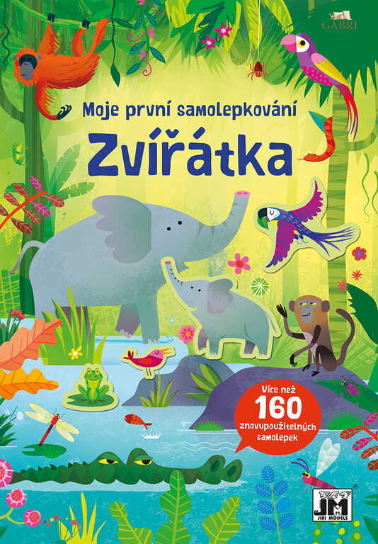 JIRI MODELS Moje první samolepkování 160+ Zvířátka