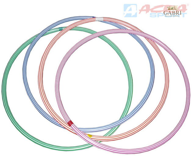 ACRA Obruč gymnastická hula hoop 60cm dětský fitness kruh 4 barvy