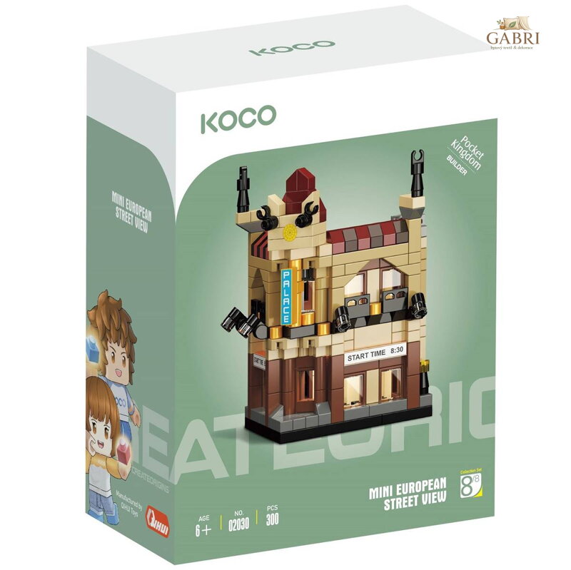 KOCO Stavebnice mini Kino 300 dílků plast v krabici