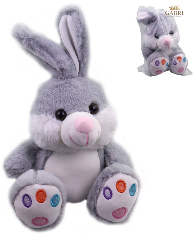 PLYŠ Králík baby sedící 25cm šedý *PLYŠOVÉ HRAČKY*