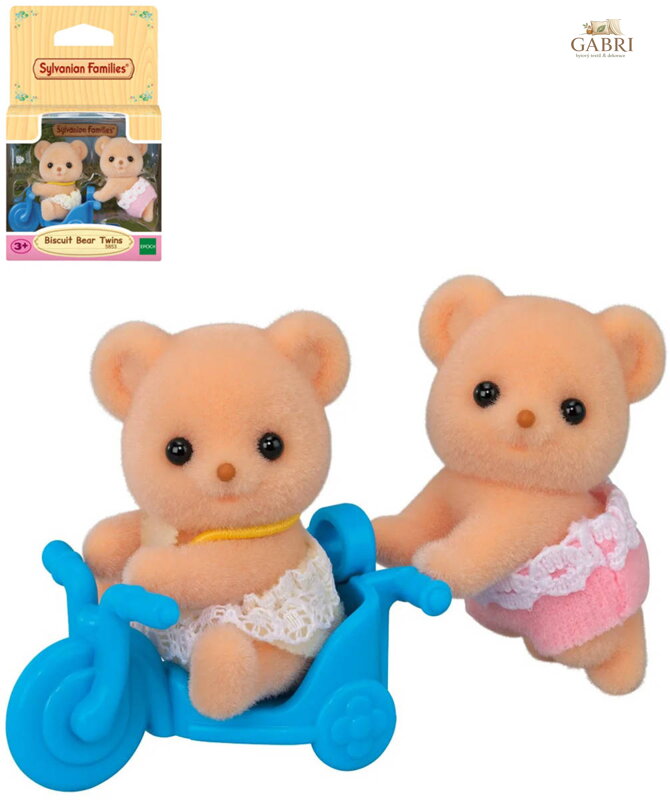 Sylvanian Families dvojčata sušenkoví medvídci set 2 figurky s motorkou