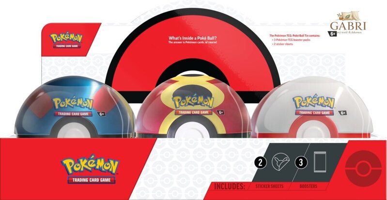 Pokémon TCG: Poké Ball Tin 2025, více druhů