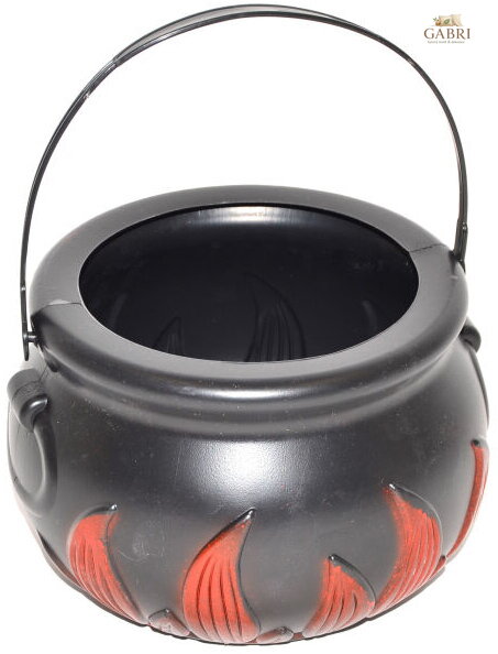 KARNEVAL Kotlík čarodějnický plast 19x14cm *KARNEVALOVÝ DOPLNĚK*