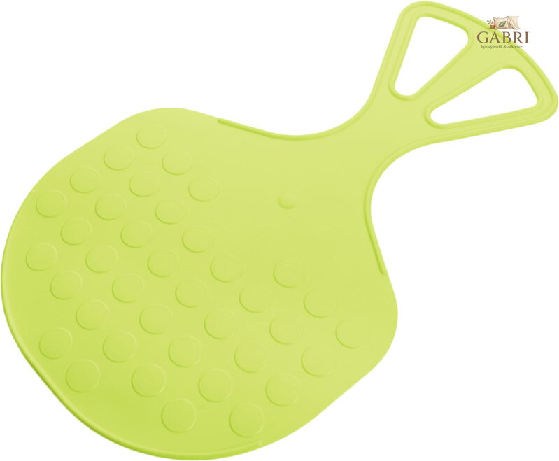 PLASTKON Sáňkovací lopata klouzák Mrazík dětský plastový kluzák Limetkový
