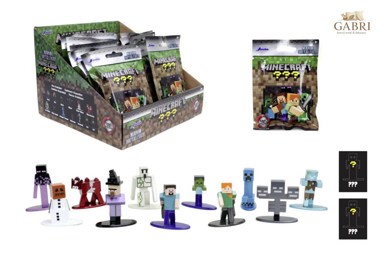 JADA Minecraft Nanofigurka kovová sběratelská s překvapením v sáčku