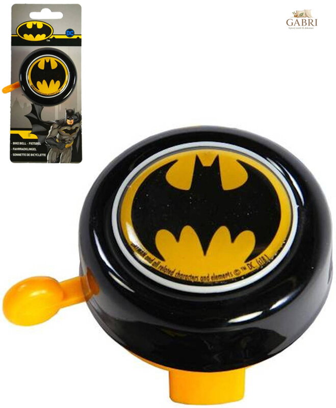 VOLARE Zvonek na dětské kolo Batman klučičí černý