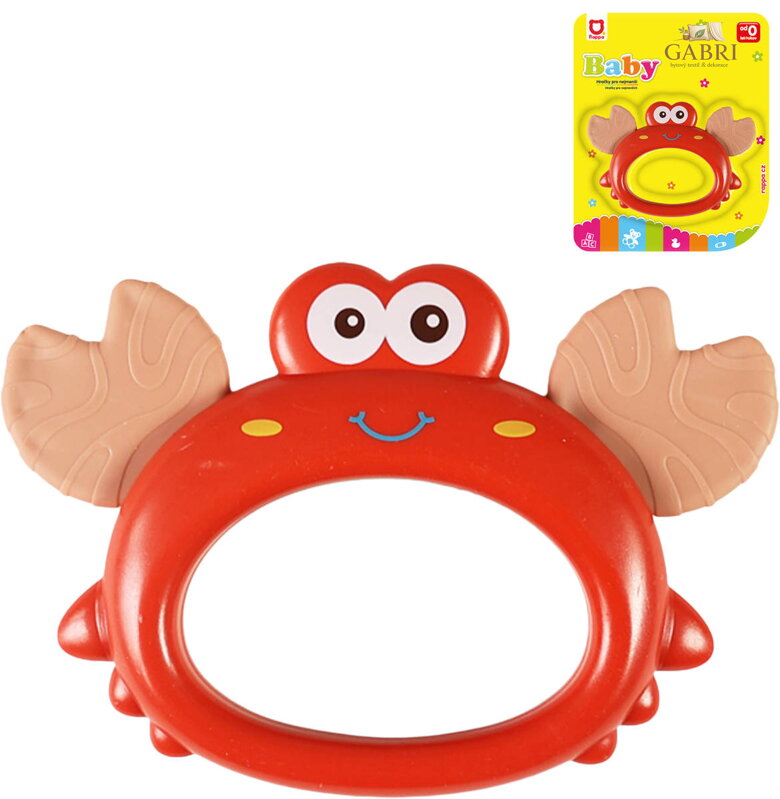 Chrastítko baby kousátko zvířátko krab pro miminko