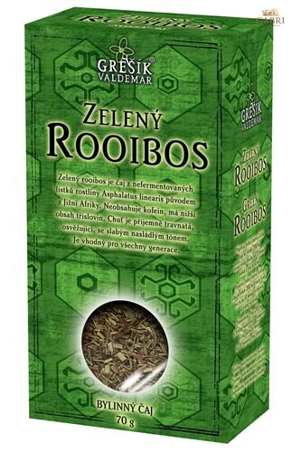 Zelený Rooibos 70 g krab. GREŠÍK Čaje 4 světadílů