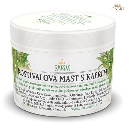 Kostivalová mast s kafrem 50 ml GREŠÍK