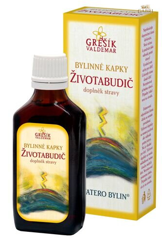 Životabudič kapky 50 ml GREŠÍK-Z-35% líh, Devatero bylin kapky