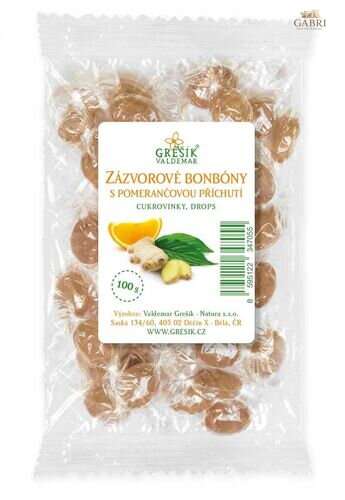 Zázvorové s pomerančovou příchutí 100 g GREŠÍK