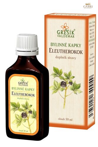 Eleutherokok kapky 50 ml GREŠÍK-Z-40% líh, Bylinné kapky