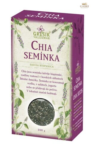 Chia semínka 200 g GREŠÍK (semena šalvěje hispánské)