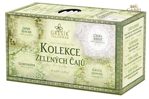Kolekce Zelených čajů 4x5 n.s. přebal GREŠÍK