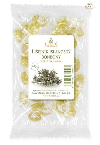 Lišejník islandský bonbóny 100 g GREŠÍK