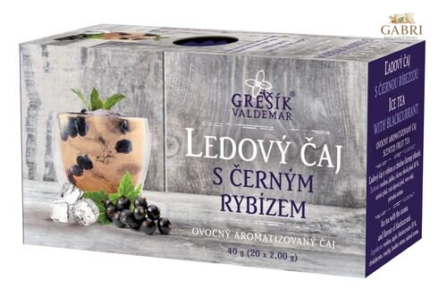 Ledový čaj s černým rybízem 20 n.s. přebal GREŠÍK