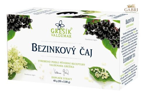 Bezinkový čaj 20 n.s. přebal GREŠÍK - Z