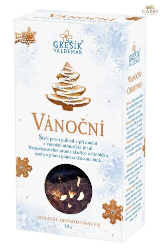 Vánoční č.č. 70 g krab. GREŠÍK Čaje 4 světadílů