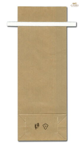 Papír. sáček dvouvrstvý 90+50x245 mm 20 ks