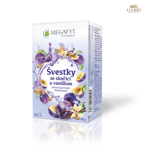 Švestky se skořicí & vanilkou 20 n.s. Megafyt -Z