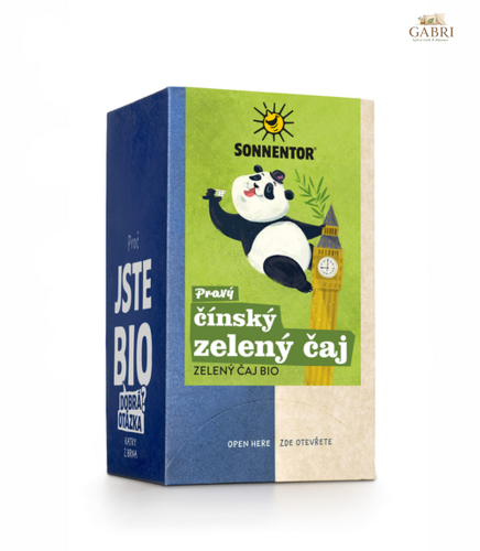 Pravý čínský zelený čaj BIO 18 n.s. přebal Sonnentor