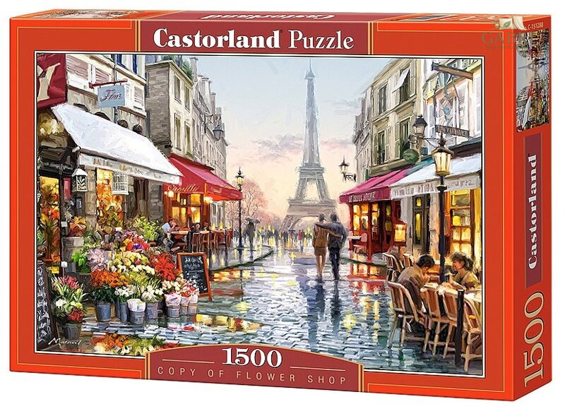 CASTORLAND Puzzle Květinářství v Paříži 1500 dílků