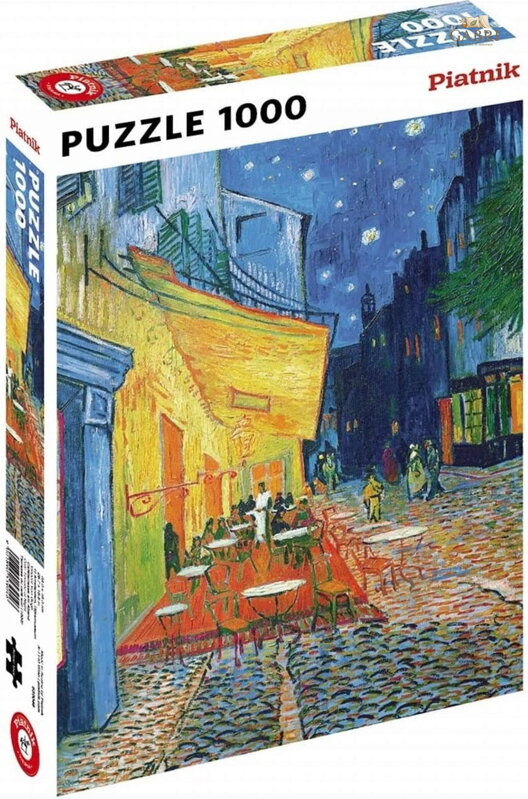 PIATNIK Puzzle Terasa kavárny v noci 1000 dílků