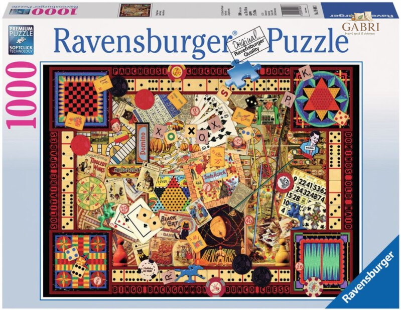 RAVENSBURGER Puzzle Klasické hry 1000 dílků