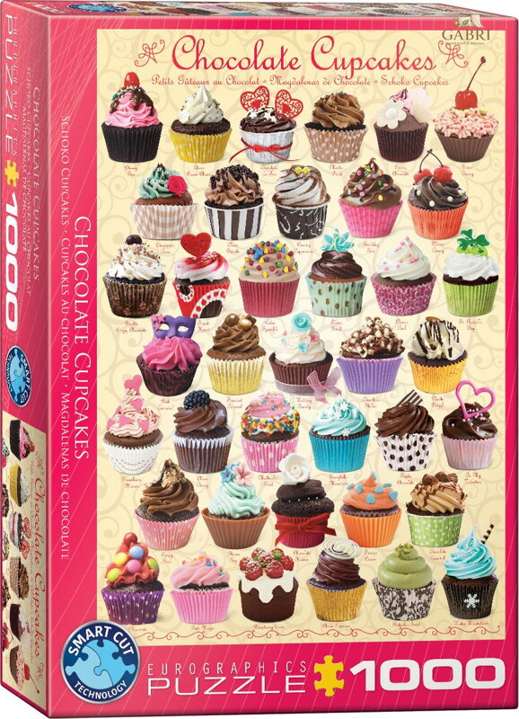 EUROGRAPHICS Puzzle Čokoládové dortíky (Cupcakes) 1000 dílků
