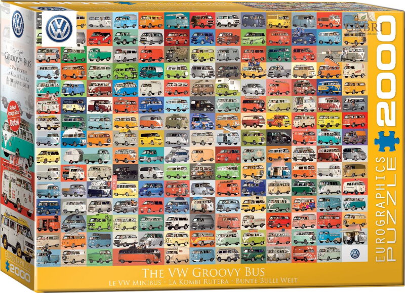 EUROGRAPHICS Puzzle VW Groovy Bus 2000 dílků