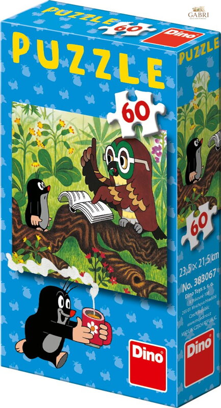 DINO Puzzle Krtek a moudrá sova 60 dílků