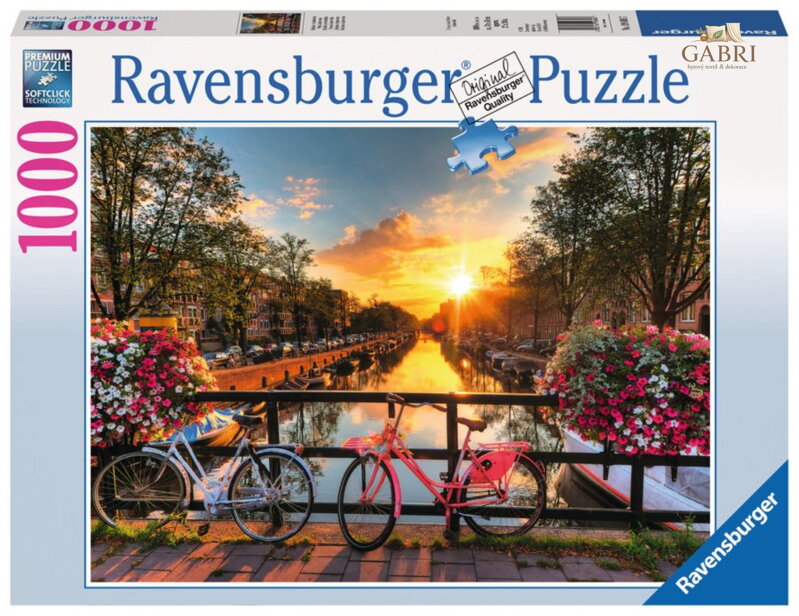 RAVENSBURGER Puzzle Kola v Amsterdamu, Nizozemsko 1000 dílků