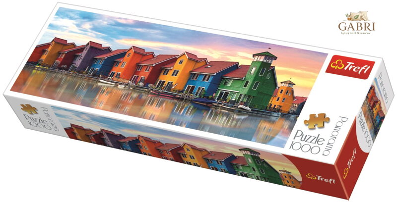 TREFL Panoramatické puzzle Groningen, Nizozemsko 1000 dílků