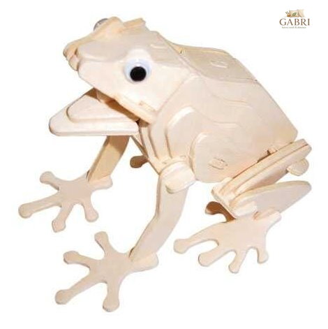 WOODEN TOY , WCK 3D puzzle Žába
