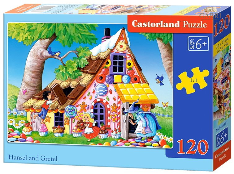 CASTORLAND Puzzle Jeníček a Mařenka 120 dílků
