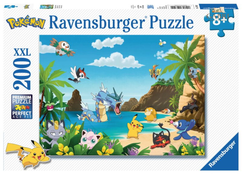 RAVENSBURGER Puzzle Pokémon: Chyť je všechny! XXL 200 dílků
