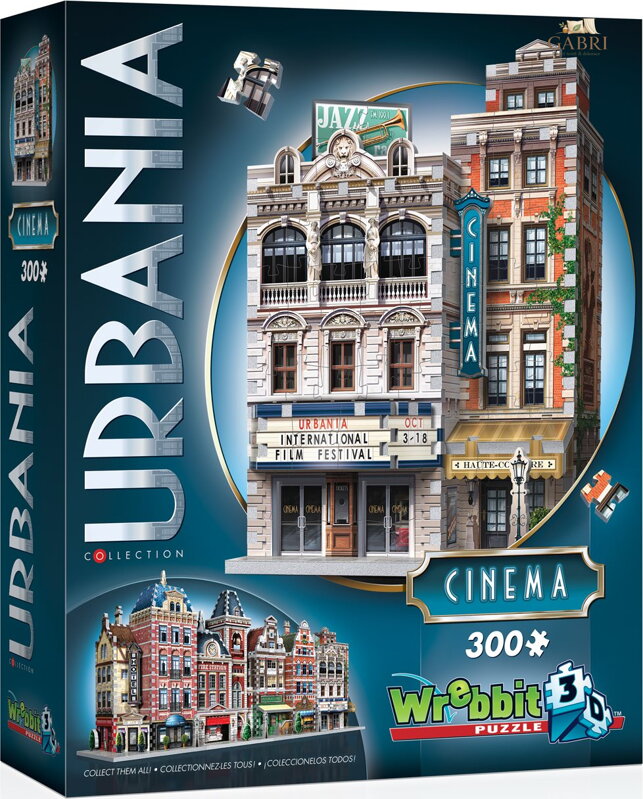 WREBBIT 3D 3D puzzle Urbania: Kino 300 dílků