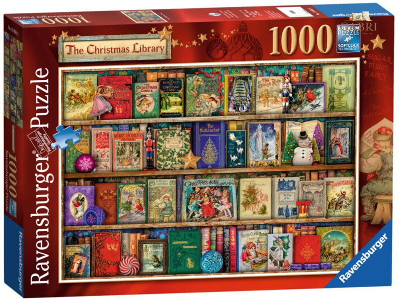 RAVENSBURGER Puzzle Vánoční knihovna 1000 dílků