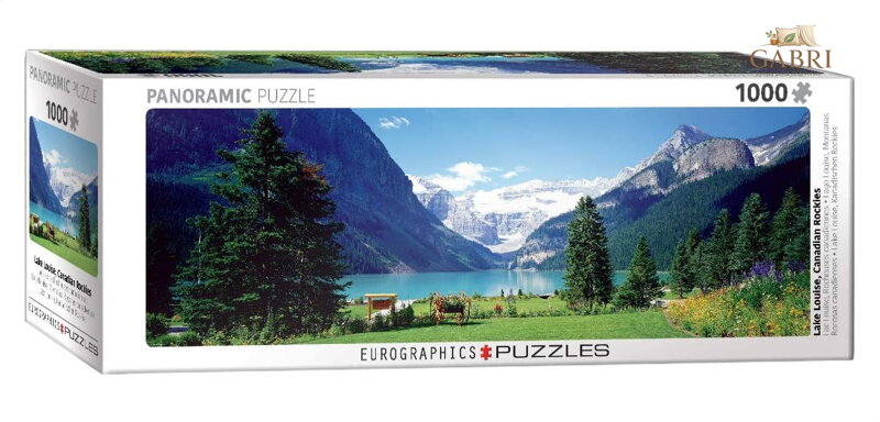 EUROGRAPHICS Panoramatické puzzle Jezero Louise, Canadian Rockies 1000 dílků