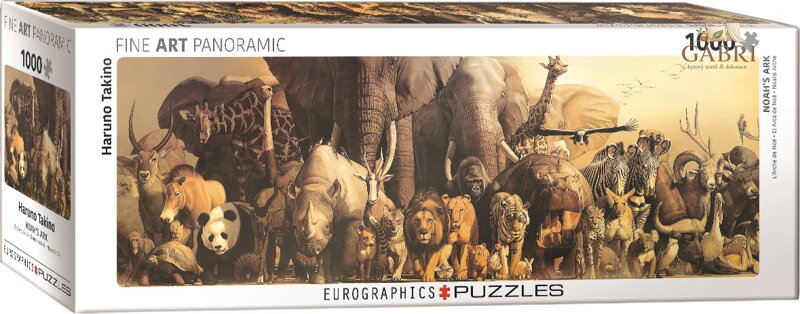 EUROGRAPHICS Panoramatické puzzle Noemova archa 1000 dílků