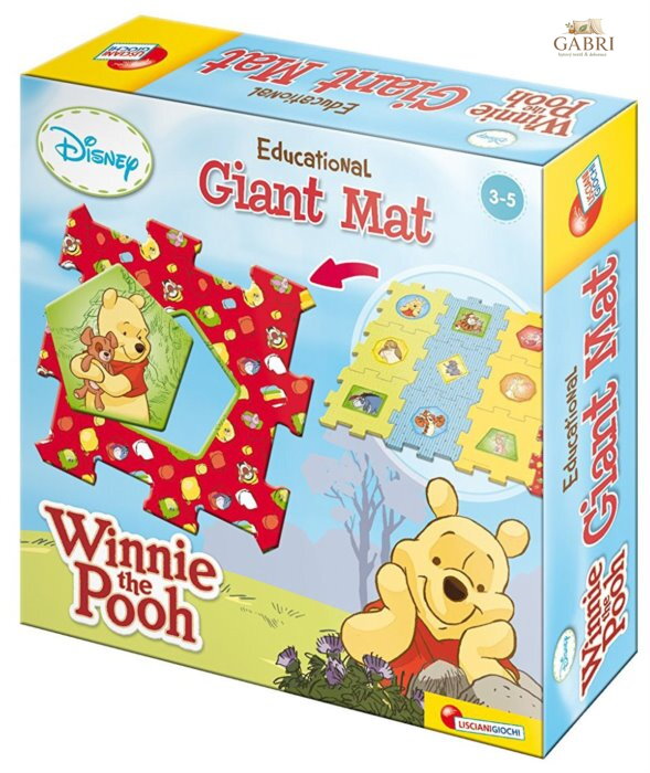LISCIANI Puzzle Medvídek Pú GIANT MAT 12 dílků